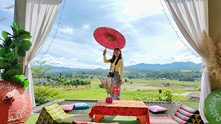 บ้านสวนสันติสุข อ.เวียงแหง