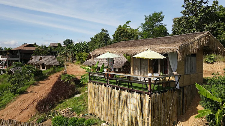 บ้านสวนสันติสุข ที่พักอำเภอเวียงแหง เชียงใหม่