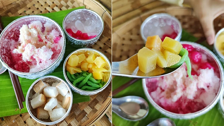 อาหารบ้านสวนสันติสุข อ.เวียงแหง เชียงใหม่